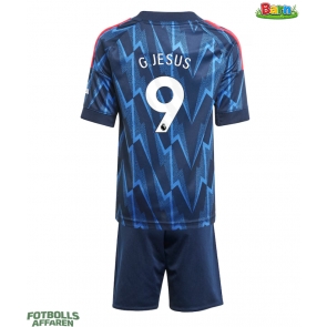 Arsenal Gabriel Jesus #9 Bortaställ Barn 2025-26 Kortärmad (+ Korta byxor)
